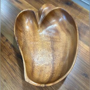 House Of Monkeypod - Vintage Nut Bowl -Hawaii’s Finest Monkeypod- Leaf shaped